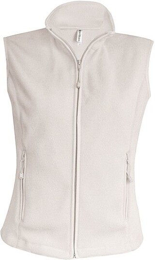 Dámská mikrofleecová vesta Kariban fleece vest women, krémová, vel. XL