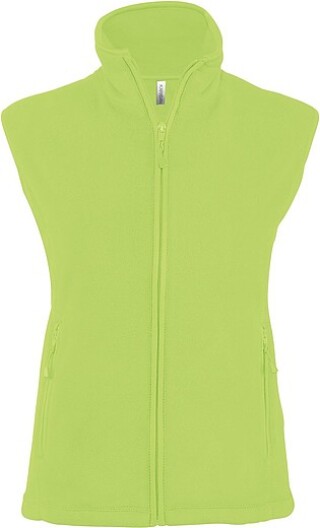 Dámská mikrofleecová vesta Kariban fleece vest women, jasně zelená, vel. M