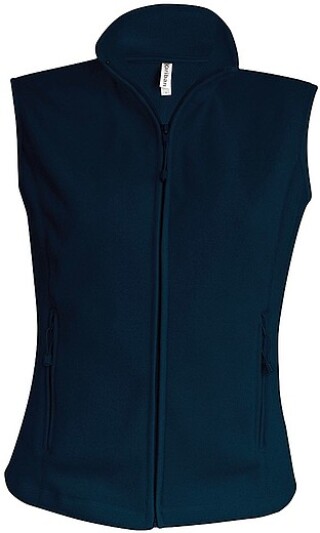 Dámská mikrofleecová vesta Kariban fleece vest women, námořní modrá, vel. 3XL