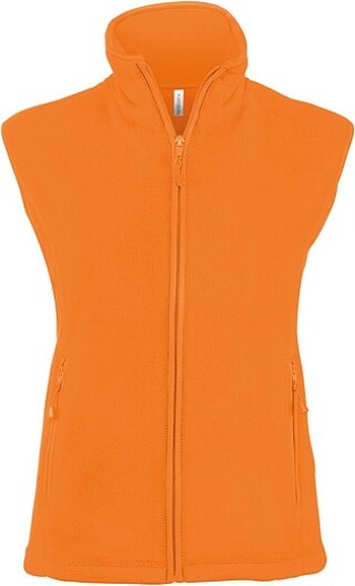 Dámská mikrofleecová vesta Kariban fleece vest women, oranžová, vel. S