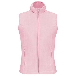 Dámská mikrofleecová vesta Kariban fleece vest women, světle růžová, vel. L