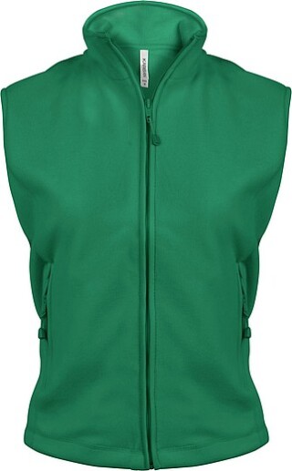 Dámská mikrofleecová vesta Kariban fleece vest women, zelená, vel. L