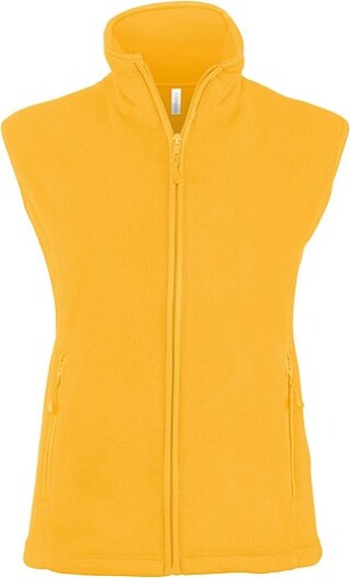 Dámská mikrofleecová vesta Kariban fleece vest women, žlutá, vel. S