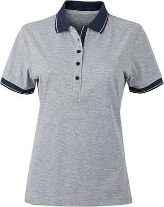 Dámská polokošile James Nicholson polo megange women, šedá/námořní modrá, vel. XXL