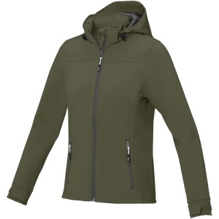 Dámská softshellová bunda Elevate Langley, velikost XL, vojenská zelená - khaki