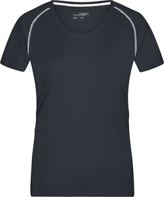 Dámské sportovní tričko James Nicholson sports T-shirt women, černá/bílá, vel. L