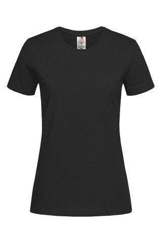 Dámské tričko STEDMAN CLASSIC-T ORGANIC WOMEN z bio bavlny, černá, S