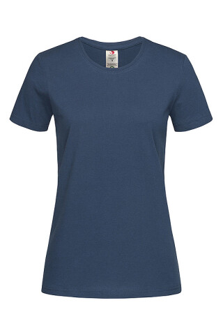 Dámské tričko STEDMAN CLASSIC-T ORGANIC WOMEN z bio bavlny, námořní modrá, XL
