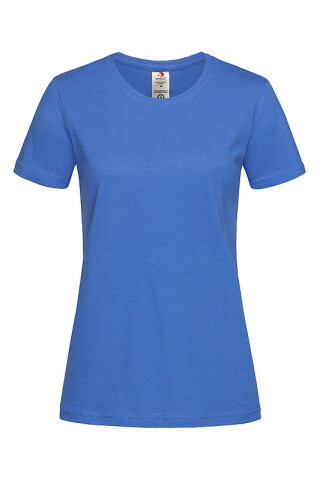 Dámské tričko STEDMAN CLASSIC -T ORGANIC WOMEN z bio bavlny, sv. král. modrá XS