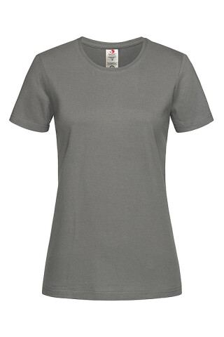 Dámské tričko STEDMAN CLASSIC-T ORGANIC WOMEN z bio bavlny, tmavě šedá, S