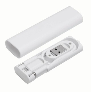YENIER Datový a nabíjecí kabel v pouzdře, bílá