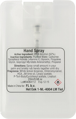 Čistící sprej na ruce, 20ml
