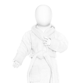 Dětský župan s kapucí 80/92, 340, bílá, 80/92
