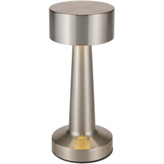 Dobíjecí stmívatelná stolní lampa se 3 režimy svícení, stříbrná
