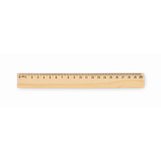 Dřevěné pravítko 20 cm, béžová