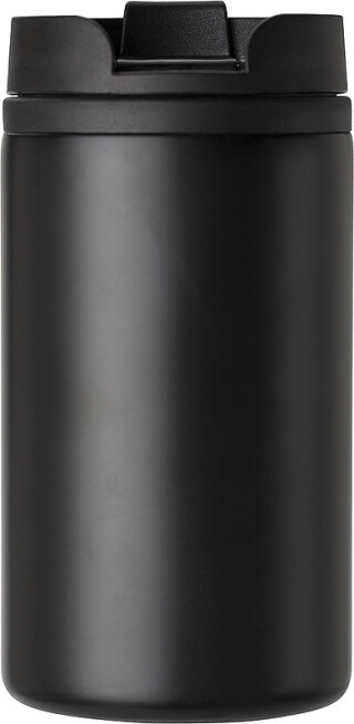 Dvoustěnný termohrnek z nerezové oceli. Objem 300ml. Černá.