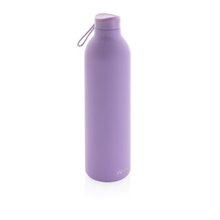 Dvoustěnná láhev na pití 1l, z recyklované nerez oceli, fialová