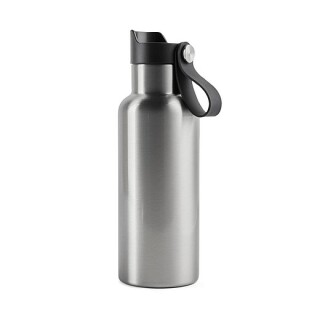 Dvoustěnná láhev na pití 500ml, stříbrná