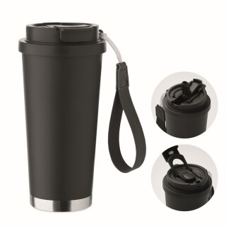 Dvoustěnný termohrnek 500ml, černá