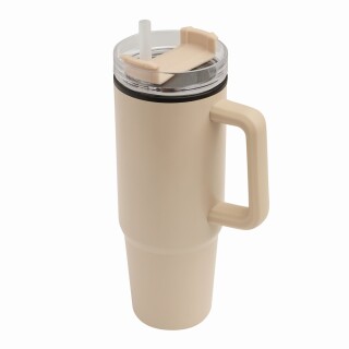 KEFALON Dvoustěnný XXL termohrnek, 900 ml, béžová