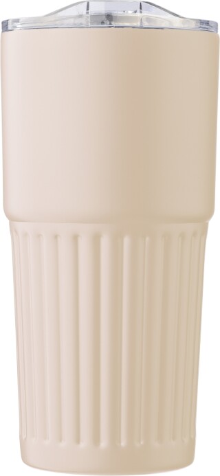 SEMREON Dvoustěnný termohrnek z recyklované nerezové oceli, 500 ml, béžová