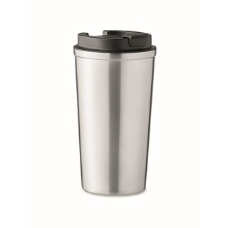 Dvoustěnný nerezový termohrnek, 510ml, stříbrný