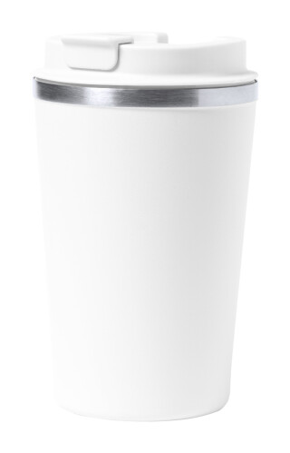 Dvoustěnný nerezový termohrnek, 350ml, bílý