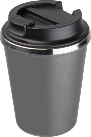 Dvoustěnný nerezový termohrnek 350 ml, šedá