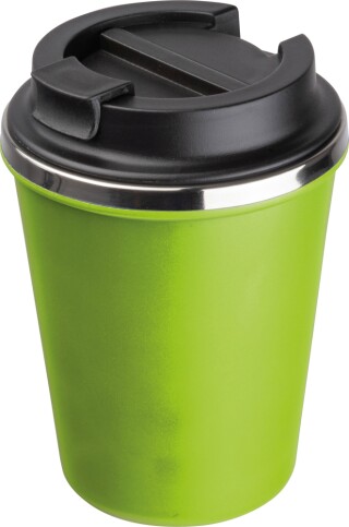 Dvoustěnný nerezový termohrnek 350 ml, světle zelená