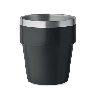 Dvoustěnný pohárek 250 ml, černá