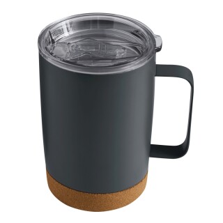 Dvoustěnný vakuový termohrnek 350 ml, šedá