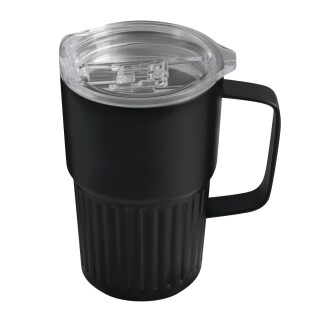 Dvoustěnný vakuový termohrnek 450 ml, černá