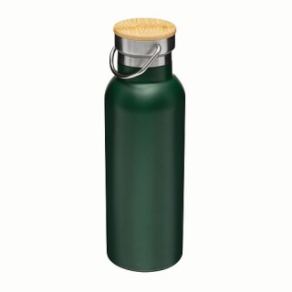 Dvouvrstvá nerezová láhev na pití, 500ml, zelená