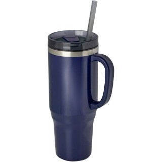 Hrnek s brčkem 1200ml, námořní modrá