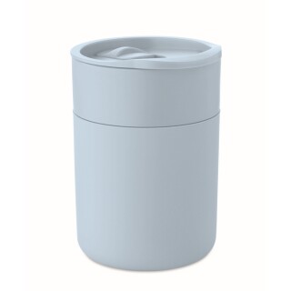 Hrnek se silikonovým návlekem, 330ml, jemně modrá