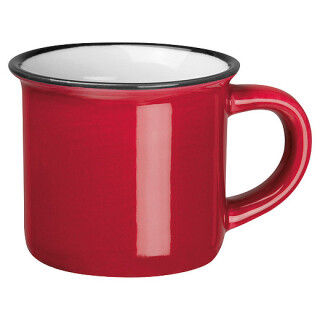 YAMAN Malý keramický hrnek na espresso, 60 ml, červená