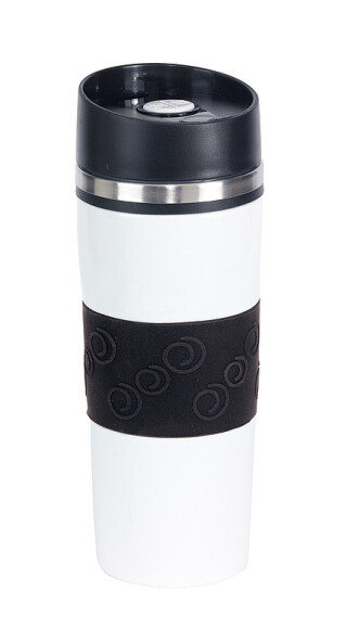 JAKOPEC Nerezový termohrnek o objemu 400ml, bílo černý