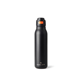 Jednostěnná láhev na vodu Nordic Drift 750 ml z RCS, černá