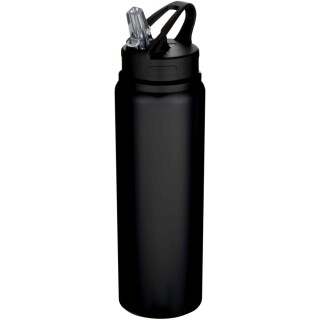 Jednostěnná láhev na vodu z recyklované nerezové oceli 800ml, černá