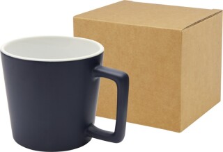 KARAY Keramický hrnek o objemu 370 ml s matným povrchem, námořní modrá