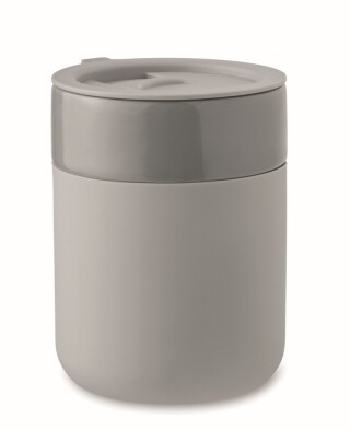 Keramický pohárek 330 ml, šedá