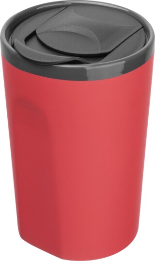Keramický pohárek 400 ml, červená