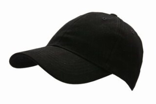 Klasická šestipanelová čepice s přezkou, černá