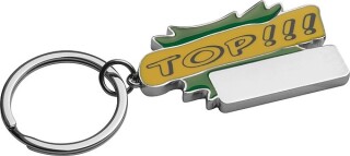 Kovový přívěsek na klíče "TOP ", zelený