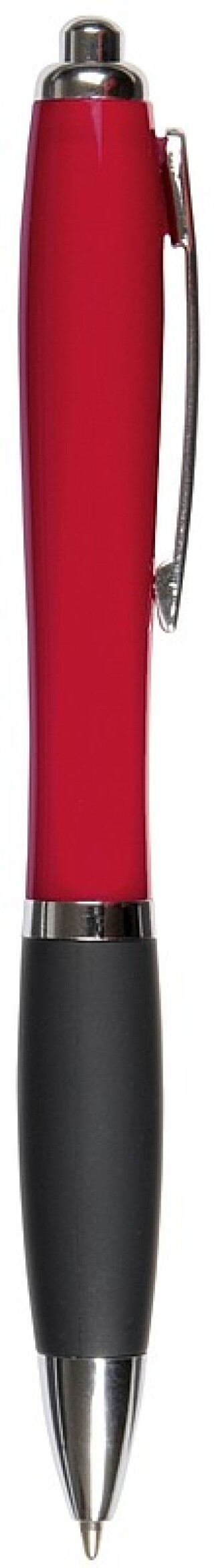 Plastová propiska, d. 14 cm, červená