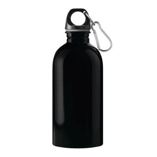 Láhev na pití z nerezové oceli 400 ml, černá