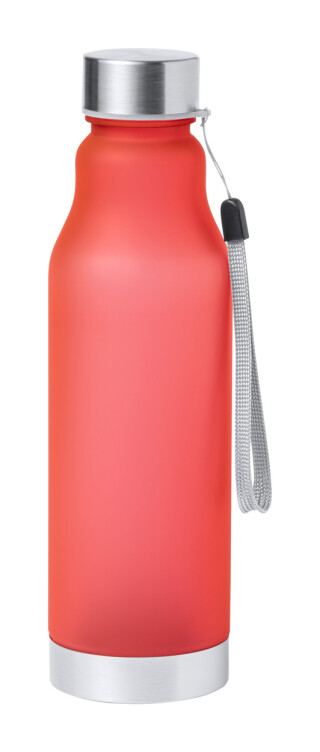 Láhev na pití z RPET, 600ml, transparentní červená