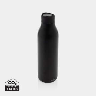 Láhev na vodu 600ml z nerezové oceli, černá