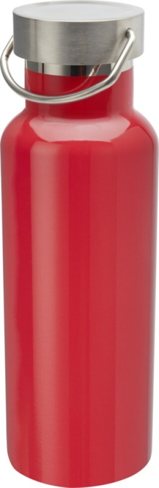 EROLA Dvoustěnná termoska z recyklované nerezové oceli, 500 ml, červená