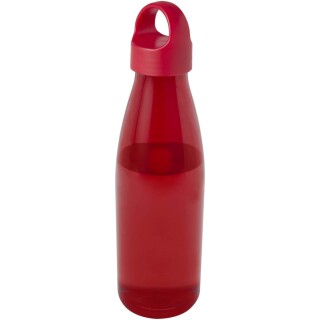 Láhev na vodu z recyklovaného plastu 800 ml, červená